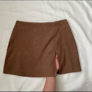Mini Skirt with Slit